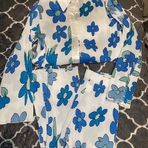 💋Two piece floral pants set!